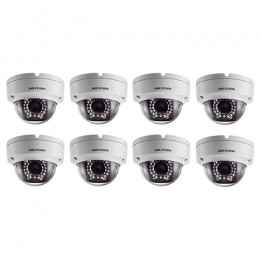 Hikvison DS-2CD2132-I 3MP POE IP Dome Camera 8 Pack